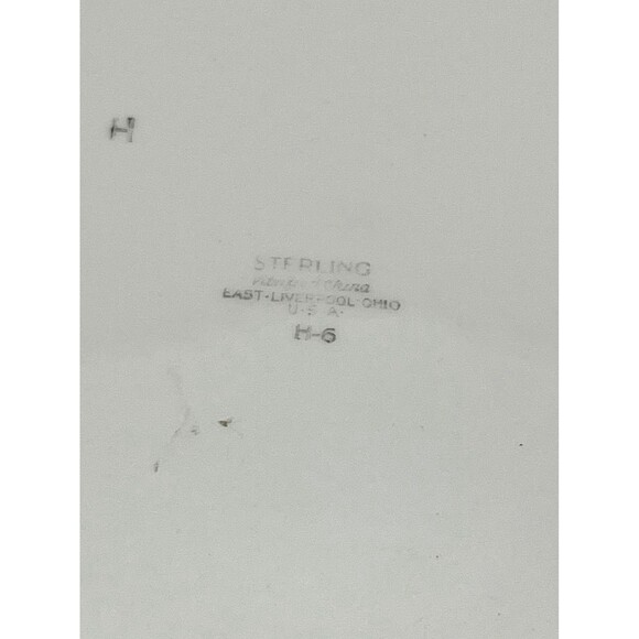 Vintage Sterling China 9.5” Dinner Plate Pink Floral USA 1950s Restaurant Ware - Picture 4 of 6